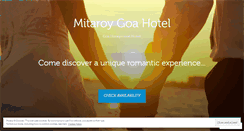 Desktop Screenshot of mitaroygoahotel.com